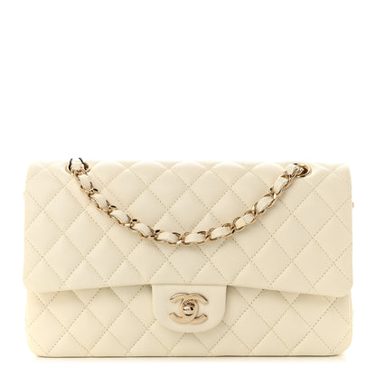 Chanel Caviar Quilted Medium Double Flap White 1 of 11