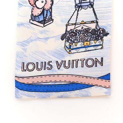 Louis Vuitton Silk Monogram Up And Away Bandeau Light Blue 2 of 3
