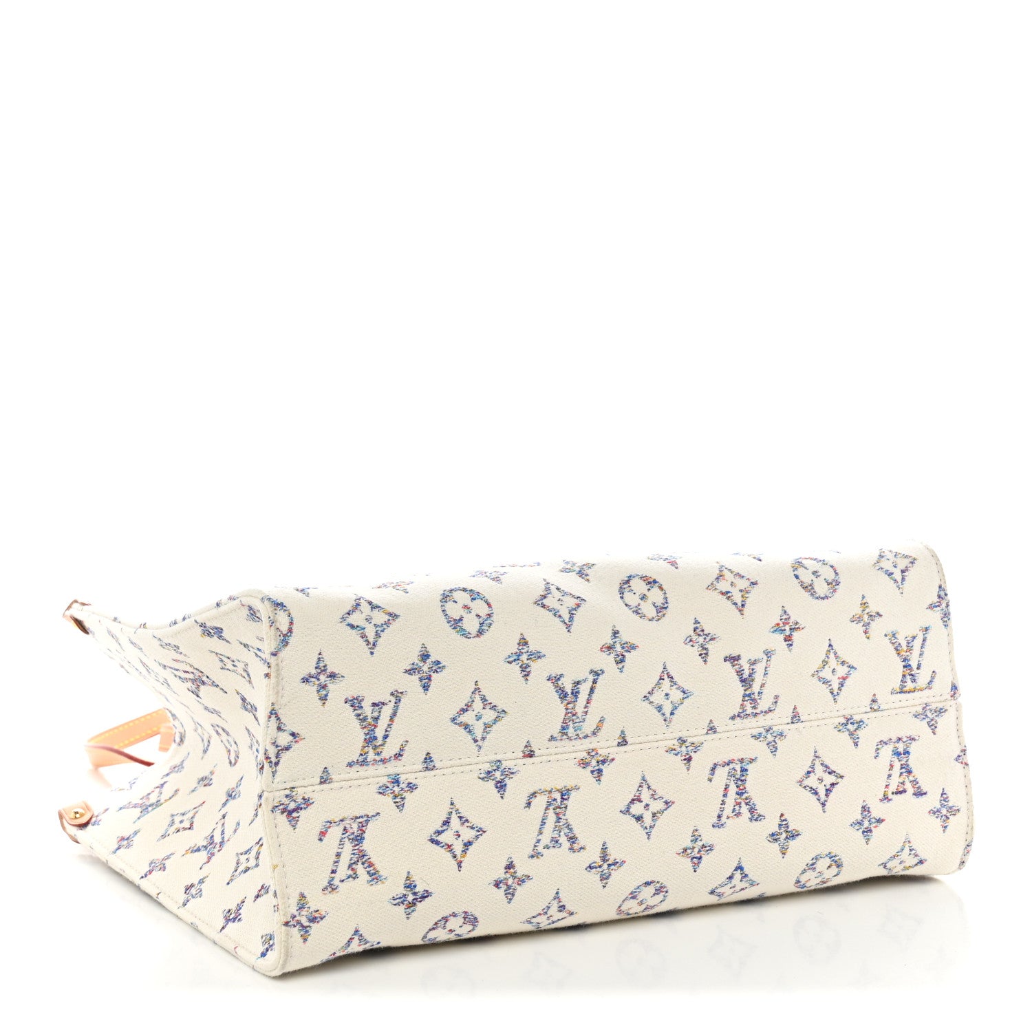 Louis Vuitton Monogram Jacquard Nautical Onthego MM Multicolor Beige 4 of 9