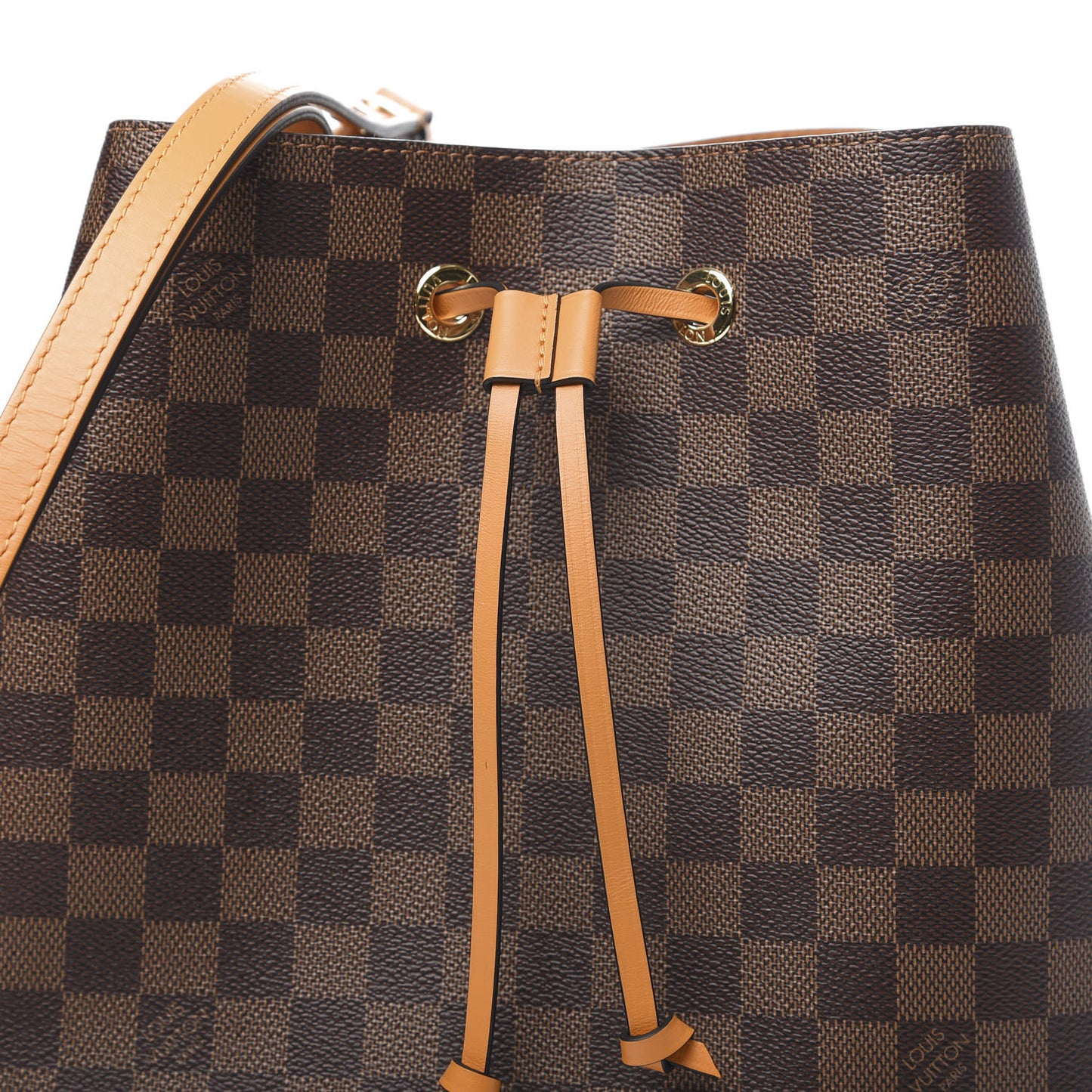 Damier Ebene Neonoe MM Safran