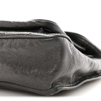 Saint Laurent Crinkled Calfskin Matelasse Monogram Medium Niki Chain Satchel Fog 10 of 12