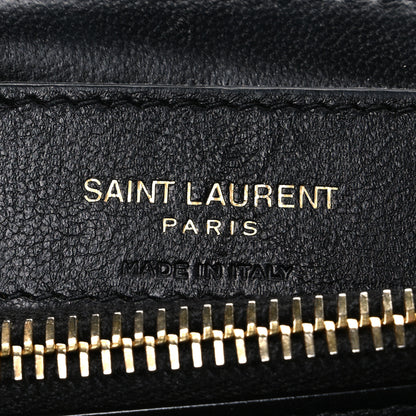 Saint Laurent Calfskin Y Quilted Monogram Small Loulou Chain Satchel Black 6 of 11