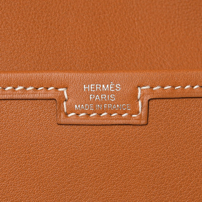 Hermes Swift Jige Duo Clutch Toffee 7 of 9