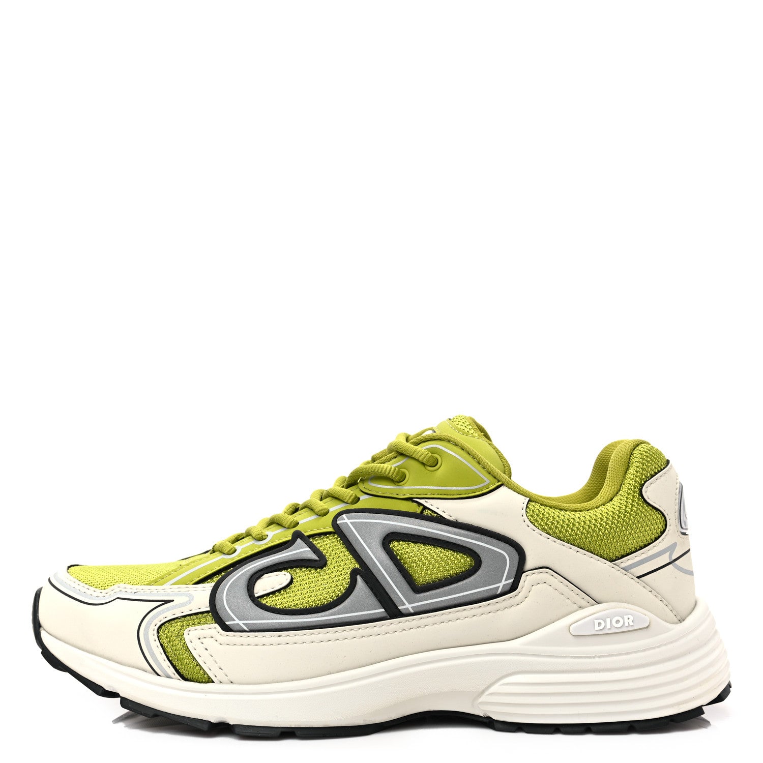 Christian Dior Technical Mesh Calfskin Mens B30 Sneakers 41 Green Grey 1 of 9