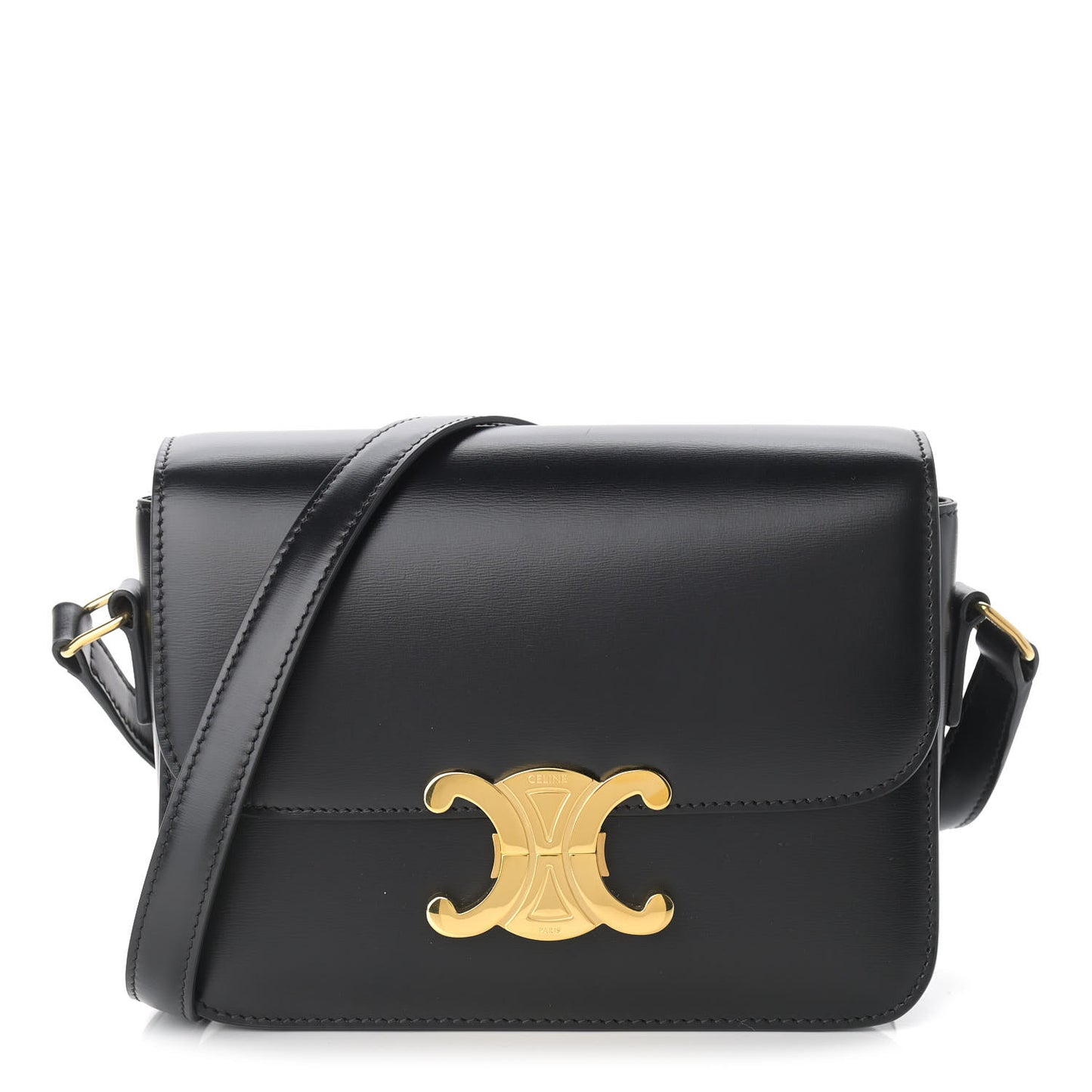 Shiny Calfskin Teen Triomphe Black