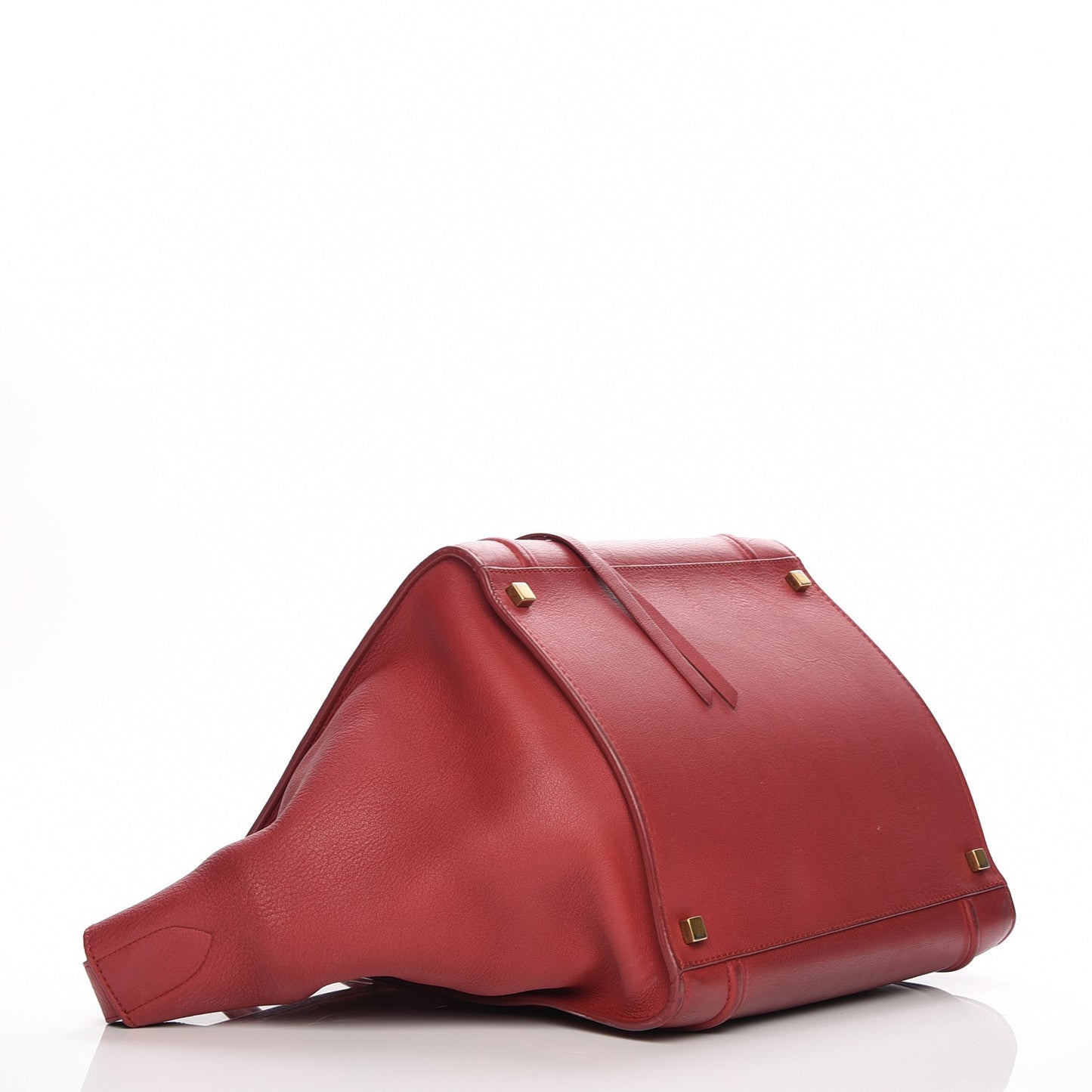 Supple Calfskin Medium Phantom Luggage Red