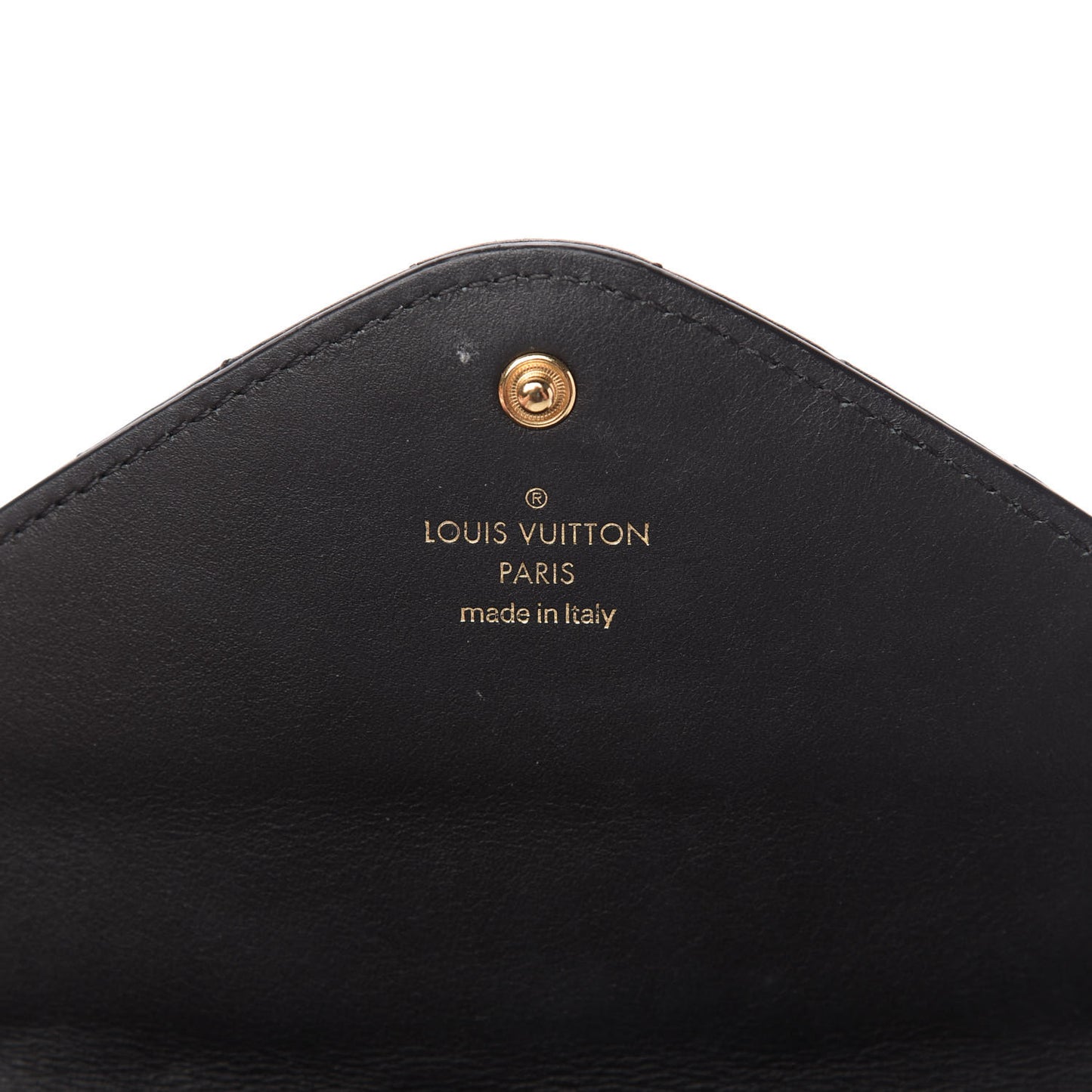 Calfskin Love Lock New Wave Long Wallet Black