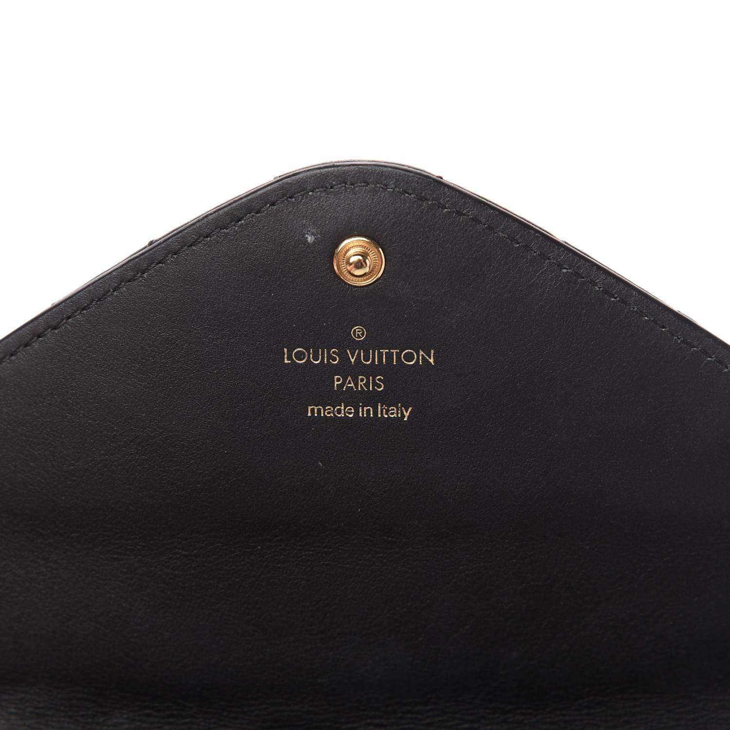 Louis Vuitton Calfskin Love Lock New Wave Long Wallet Black 7 of 9