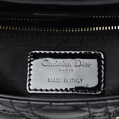 Christian Dior Patent Cannage Mini Lady Dior Black 7 of 10