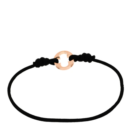 Louis Vuitton 18K Pink Gold Empreinte Adjustable Cord Bracelet Black 2 of 3