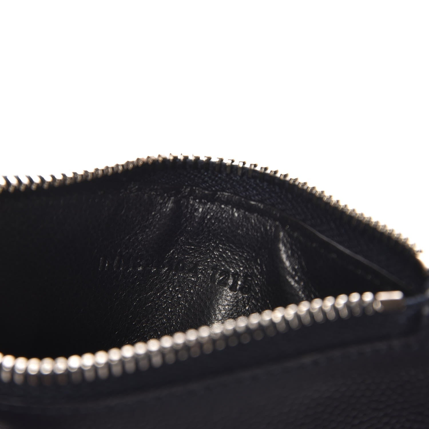Saint Laurent Grained Calfskin 5 Fragments Zip Pouch Card Holder Navy 6 of 8