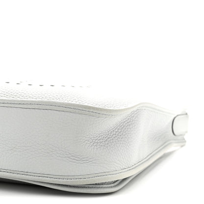 Hermes Taurillon Clemence Evelyne III PM Bleu Pale 10 of 10