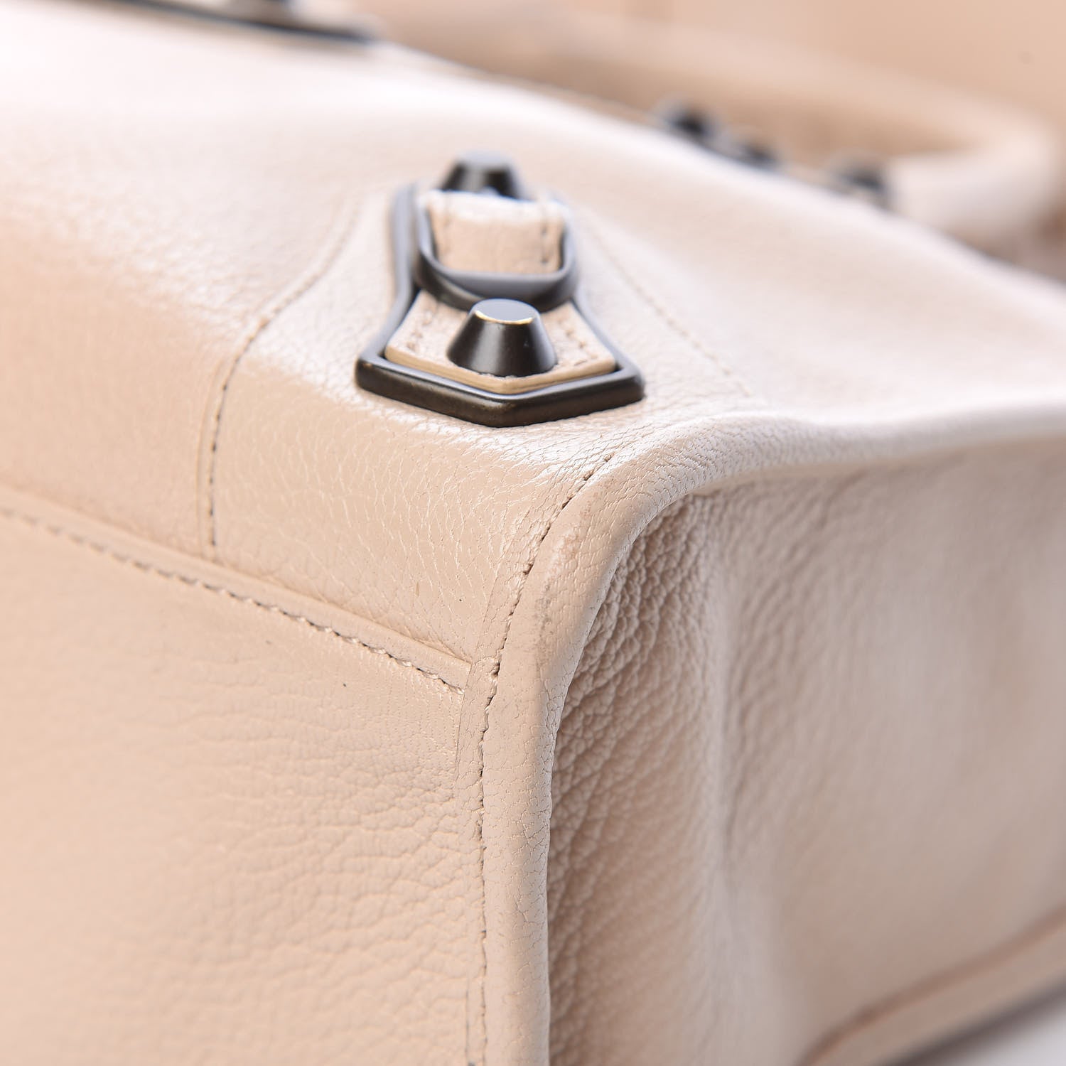 Balenciaga Chevre Classic Hardware Metallic Edge S City Beige Tapioca 11 of 15
