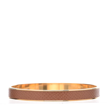 Hermes Courchevel Kelly Lock Cadena Bracelet Tabac Camel 3 of 5