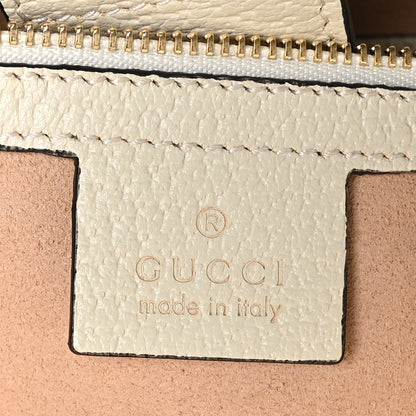 Gucci GG Supreme Monogram Textured Dollar Calfskin Web Medium Ophidia Shopping Tote Beige Ebony Mystic White 6 of 10