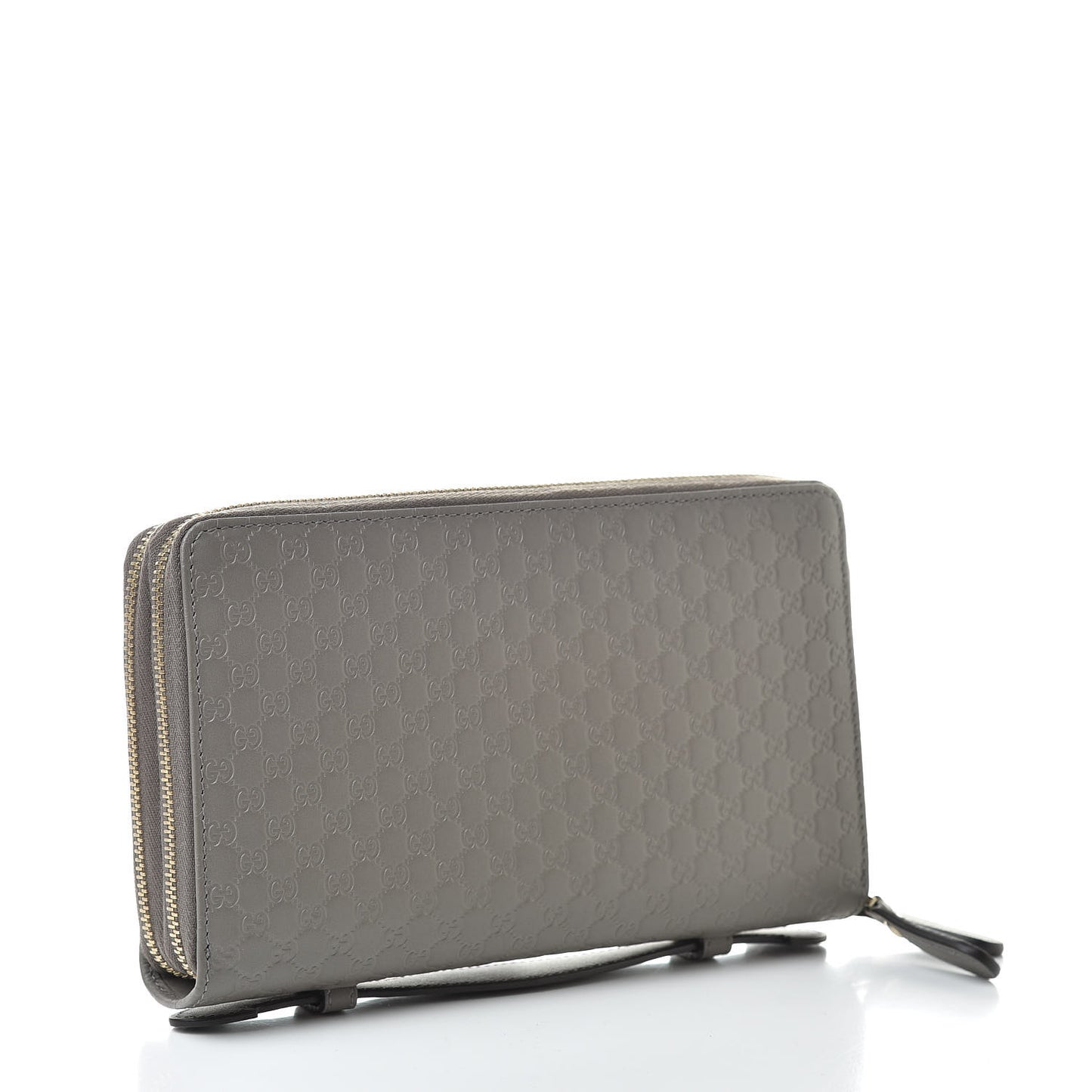 Soft Microguccissima Zip Around Top Handle Travel Wallet Loess