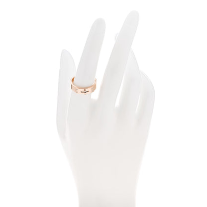 Hermes 18K Rose Gold Diamond PM Kelly Ring 56 7.5 2 of 5