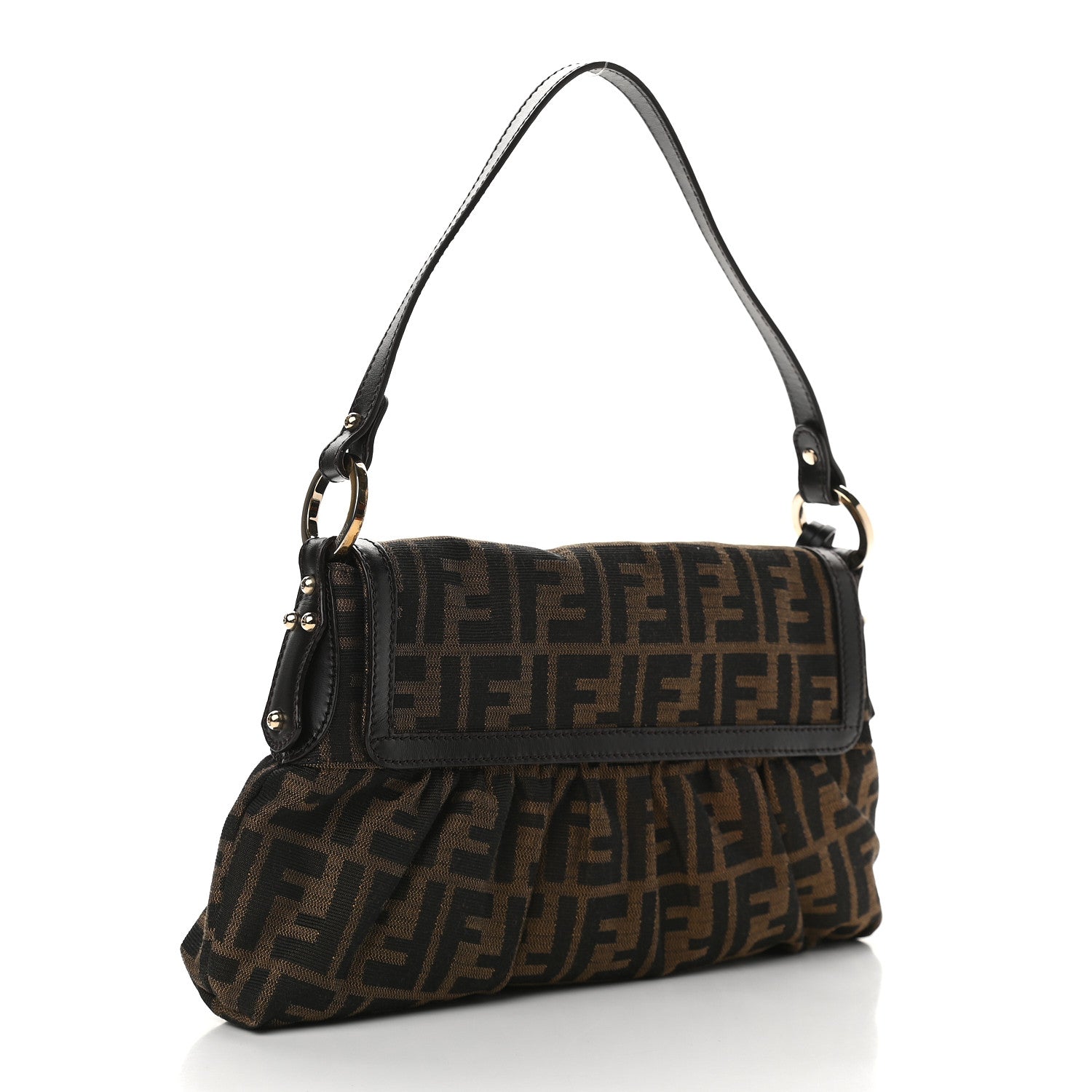 Fendi Zucca Small Chef Shoulder Bag Tobacco 3 of 9