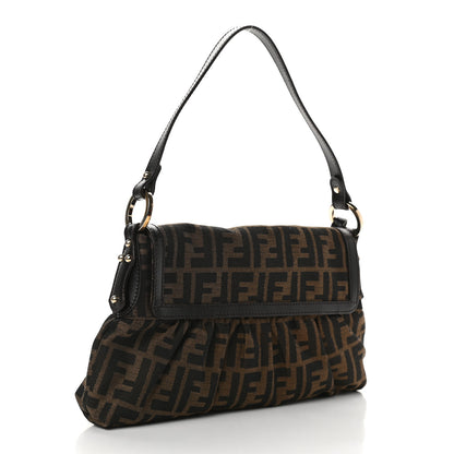 Fendi Zucca Small Chef Shoulder Bag Tobacco 3 of 9