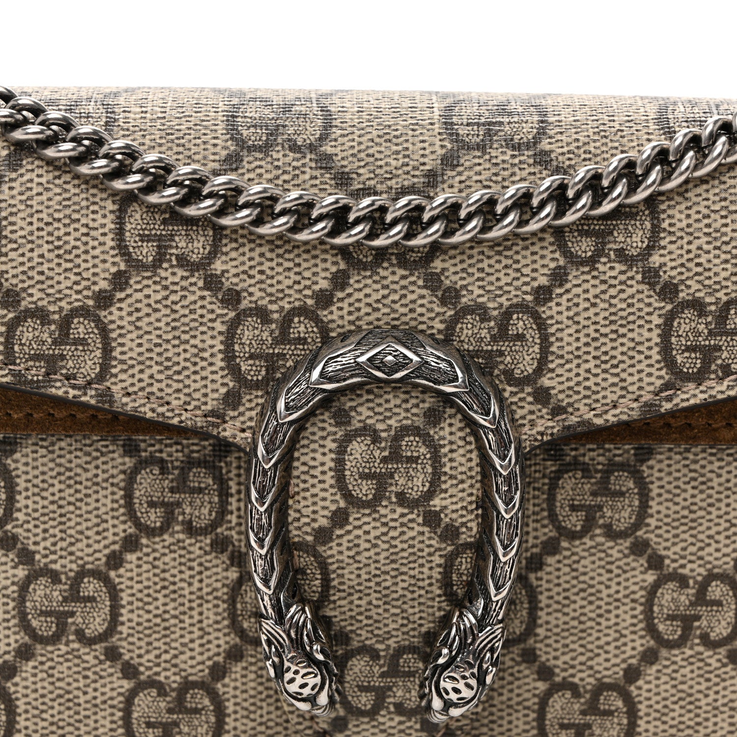 Gucci GG Supreme Monogram Super Mini Dionysus Shoulder Bag Taupe 8 of 11