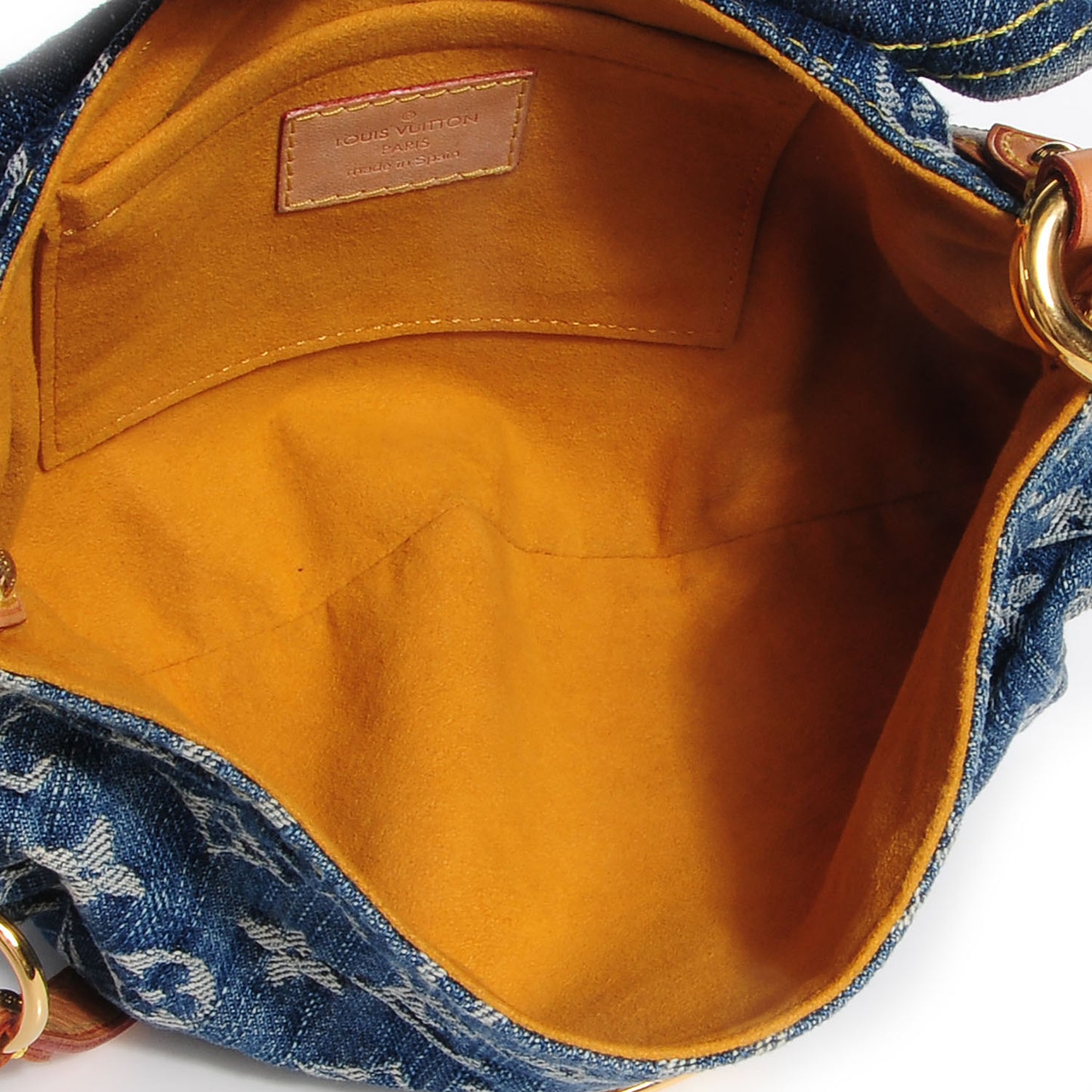 Monogram Denim Mini Pleaty Blue