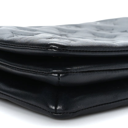 Louis Vuitton Lambskin Embossed Monogram Pochette Coussin Black 7 of 8