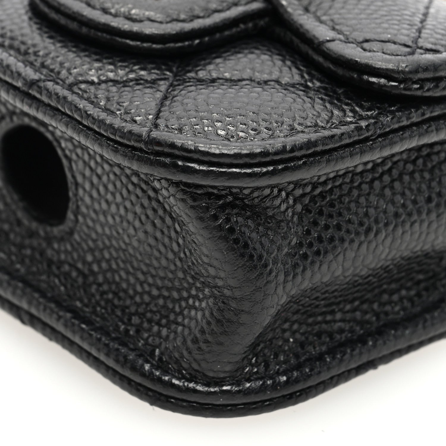 Chanel Caviar Quilted Airpods Pro Case Black 9 of 9
