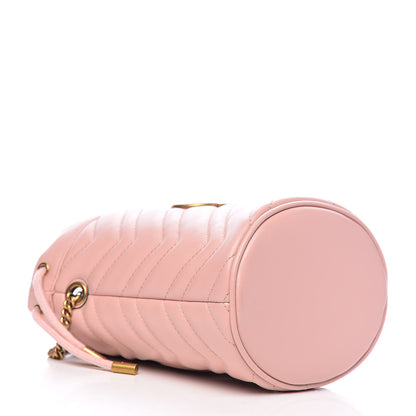 Gucci Calfskin Matelasse Mini GG Marmont 2.0 Bucket Bag Perfect Pink 4 of 9