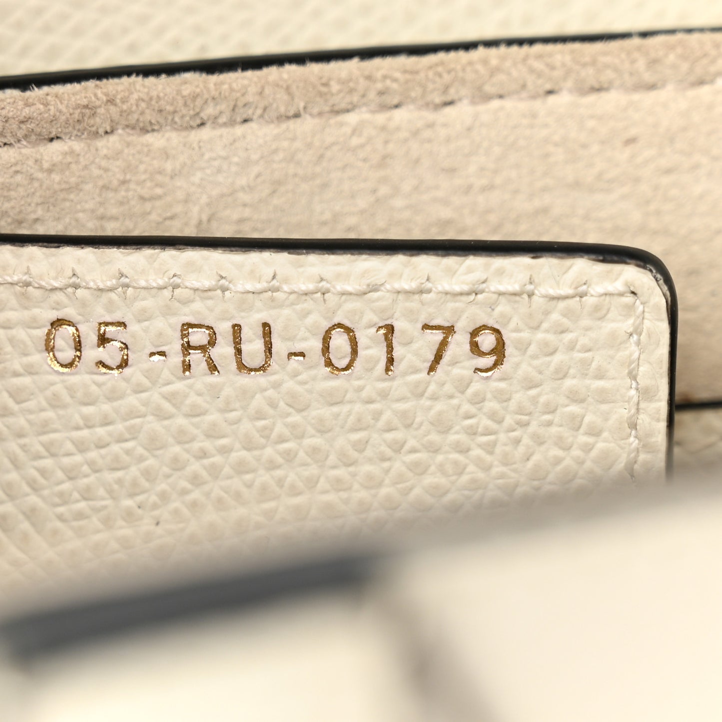 Grained Calfskin Saddle Bag White