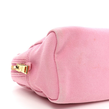 Prada Canvas Canapa Logo Pouch Geranio 11 of 12