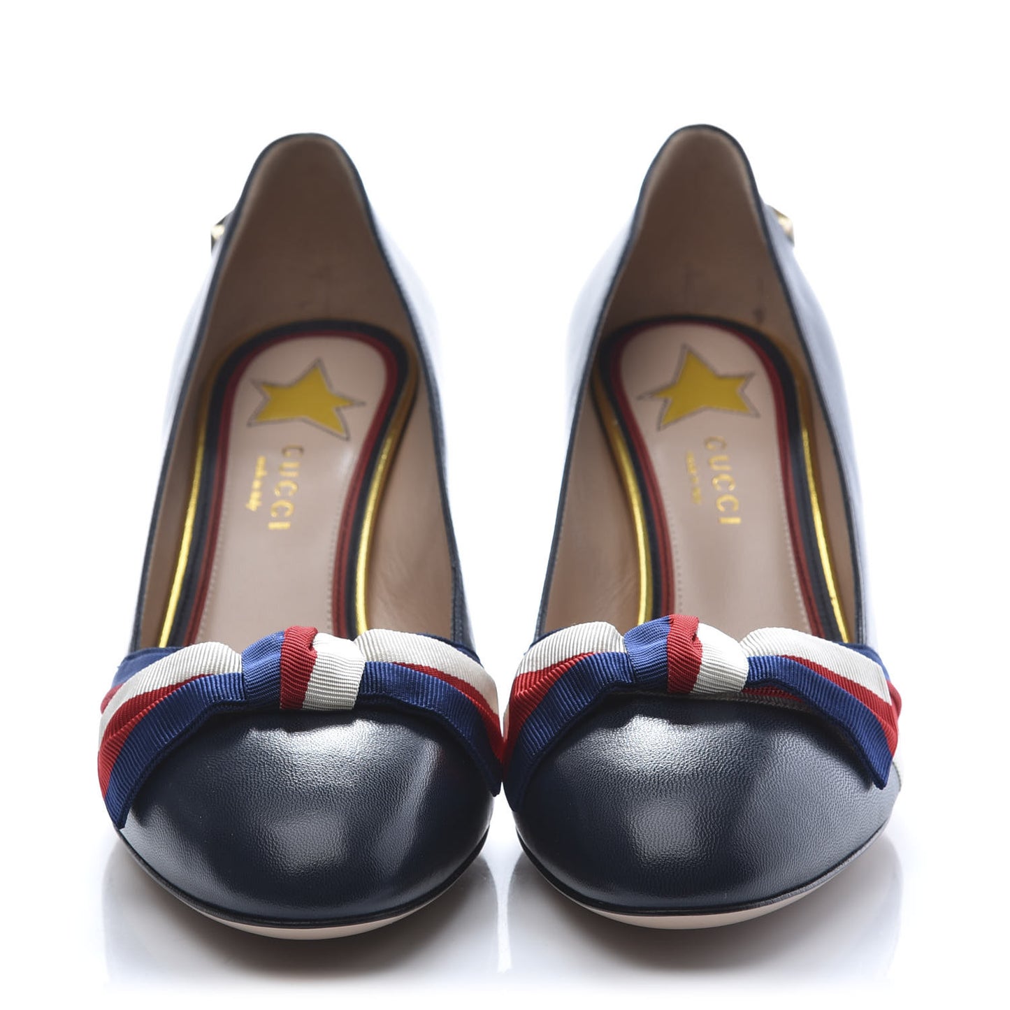 Malaga Kid Web Bow Pumps 38.5 Navy