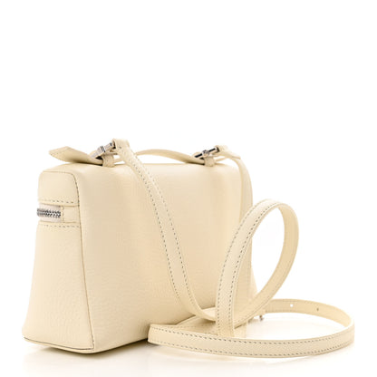 Loro Piana Grained Calfskin L19 Extra Pocket Pouch Whisper White 3 of 16