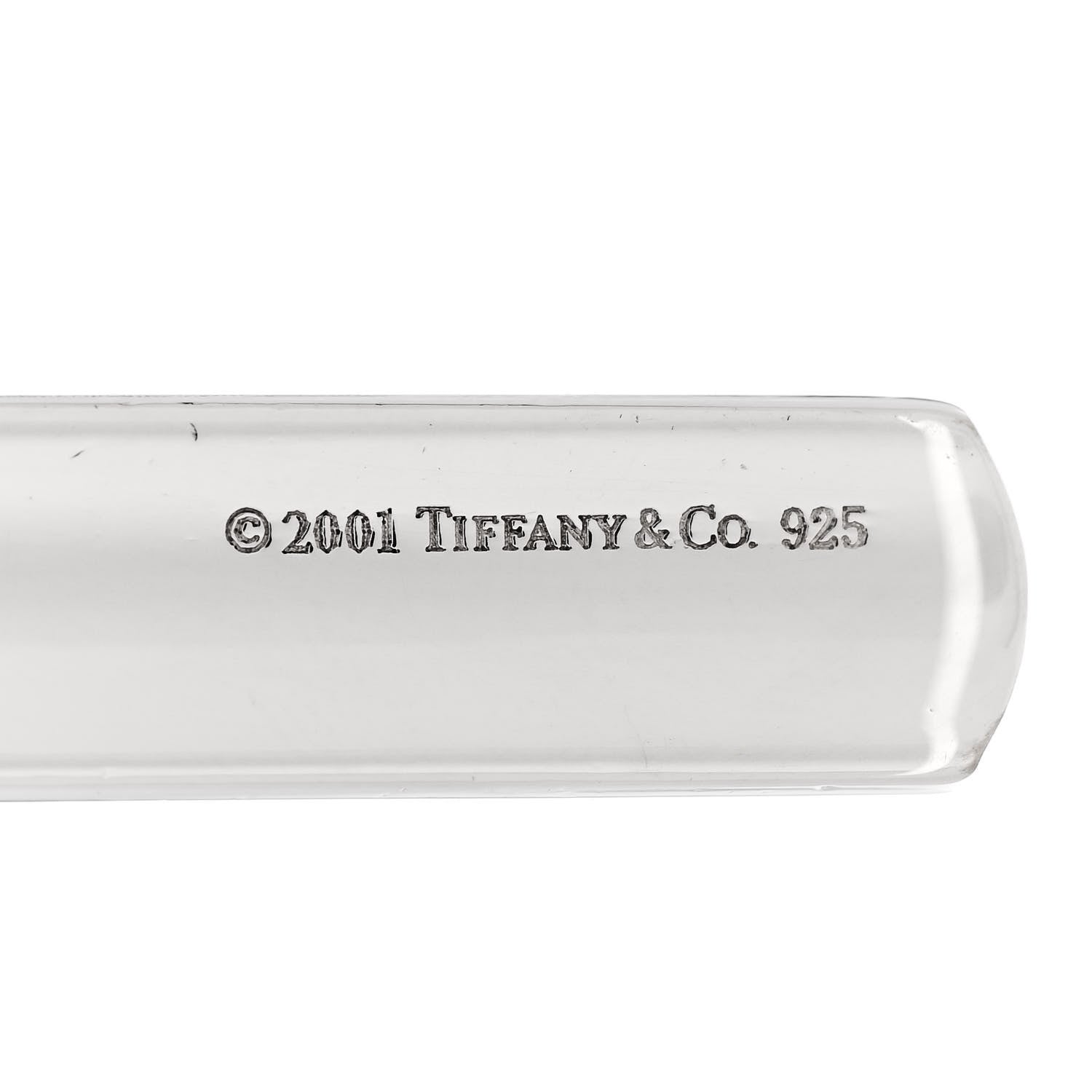 Tiffany Sterling Silver 1837 Bar Pendant 4 of 4