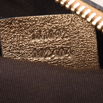 Gucci Monogram Web Medium Half Moon Hobo Gold Pink 7 of 10