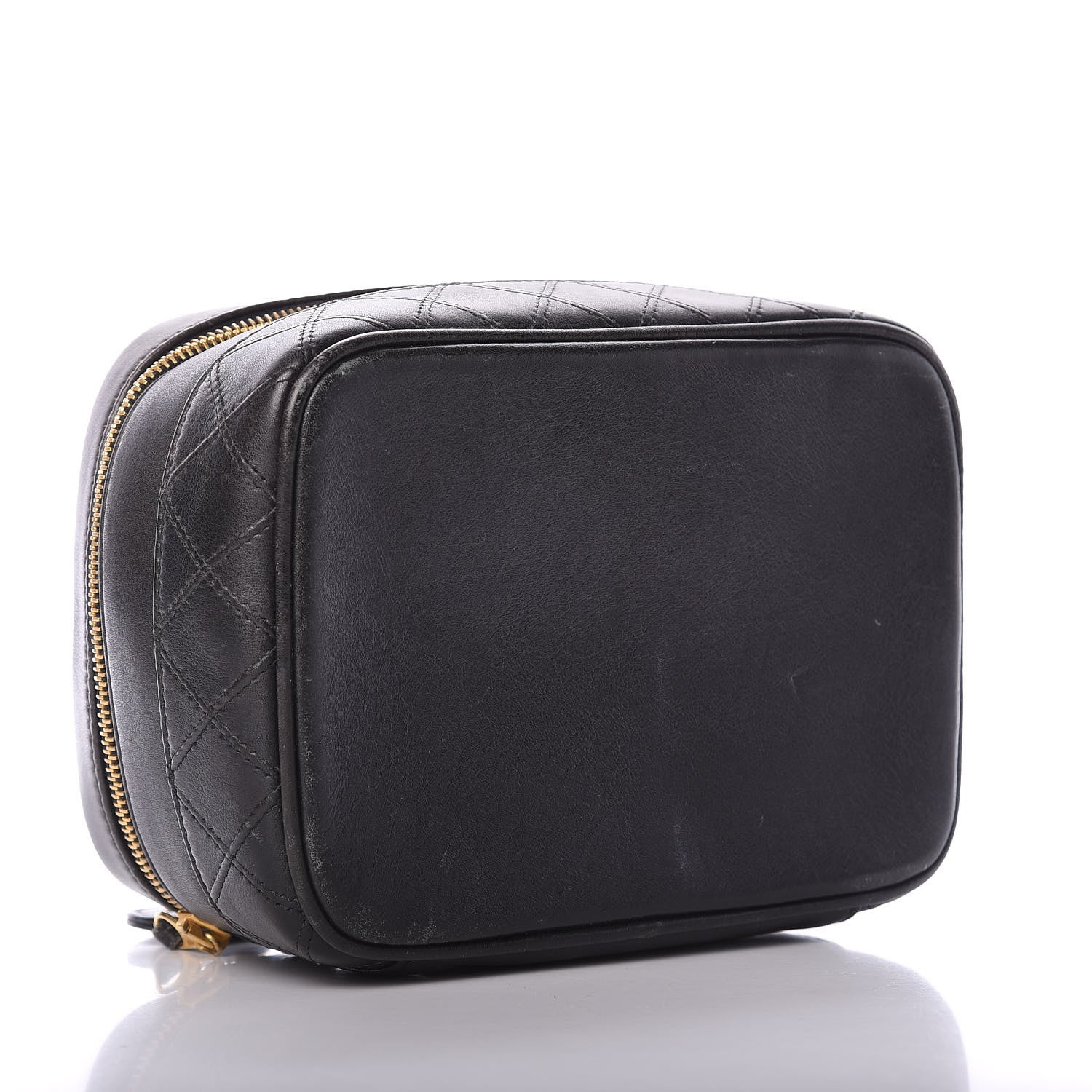 Chanel Lambskin Vanity Cosmetic Case Black 3 of 8