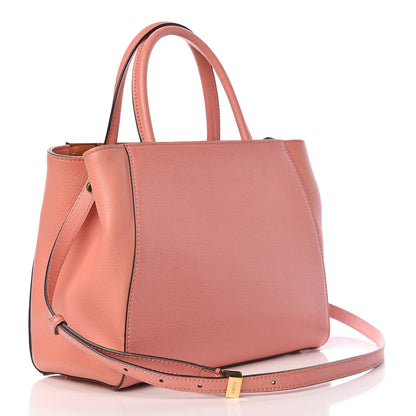 Fendi Vitello Elite Petite 2Jours Tote Pesca 3 of 17