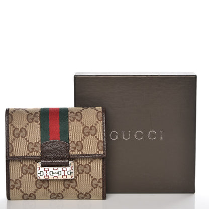 Gucci Monogram Web Compact Wallet Dark Brown 8 of 8