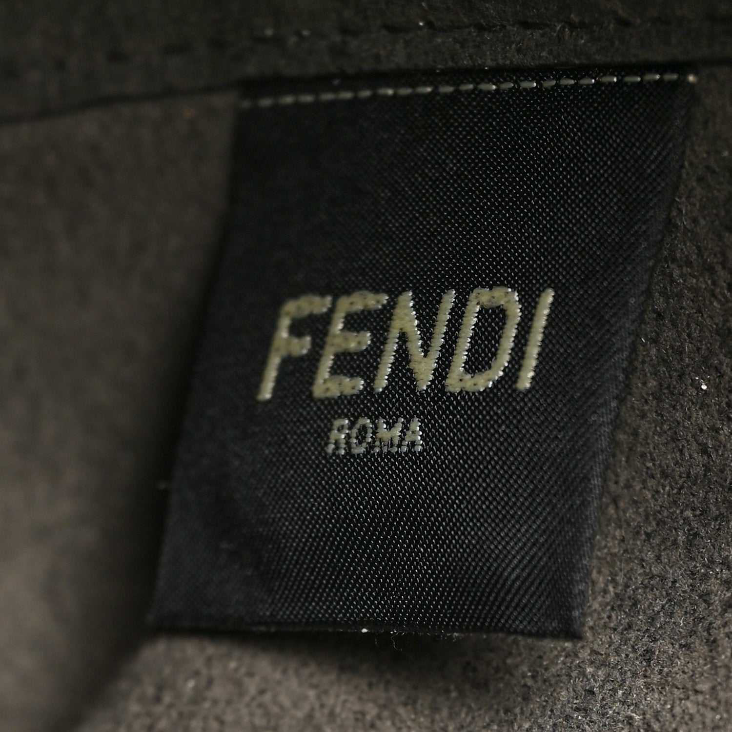 Fendi Chenille Vitello King Plexiglass FF Mini By The Way Top Handle Boston Bag Tortora Nuvola 6 of 11