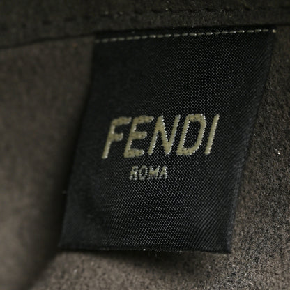 Fendi Chenille Vitello King Plexiglass FF Mini By The Way Top Handle Boston Bag Tortora Nuvola 6 of 11