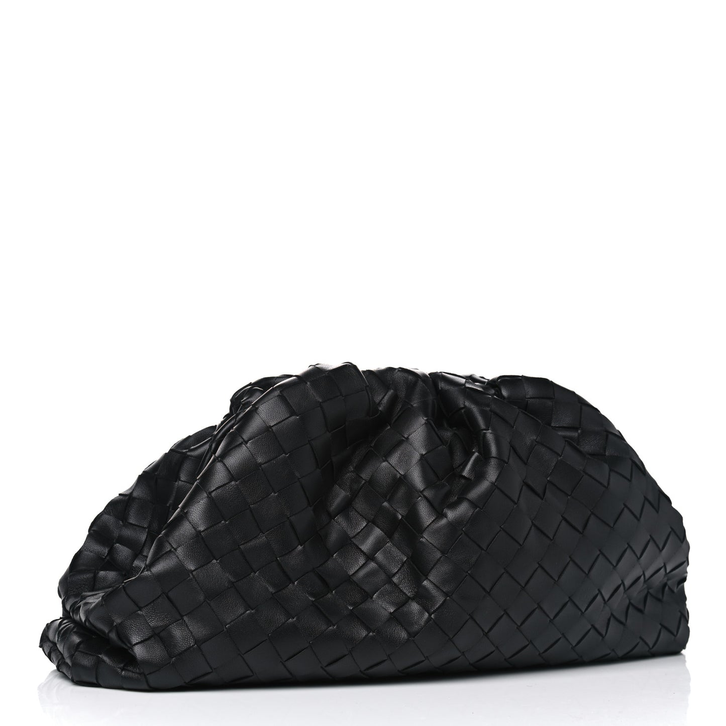 Nappa Maxi Intrecciato The Pouch Oversized Clutch Black