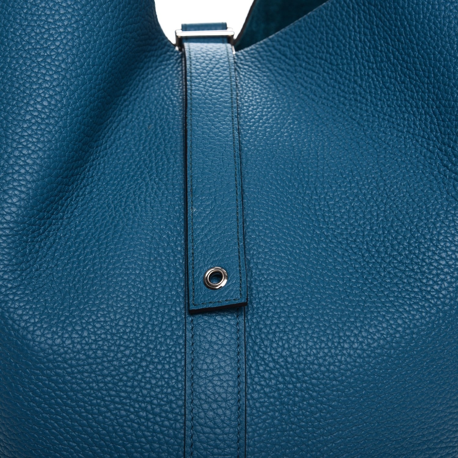 Hermes Taurillon Clemence Picotin TGM Turquoise 10 of 11