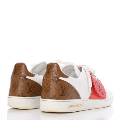 Louis Vuitton Calfskin Reverse Monogram Kabuki Low Top Sneakers 39.5 White 3 of 15