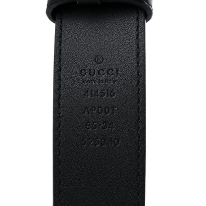 Gucci Calfskin Double G 30mm Belt 85 34 Black 3 of 6