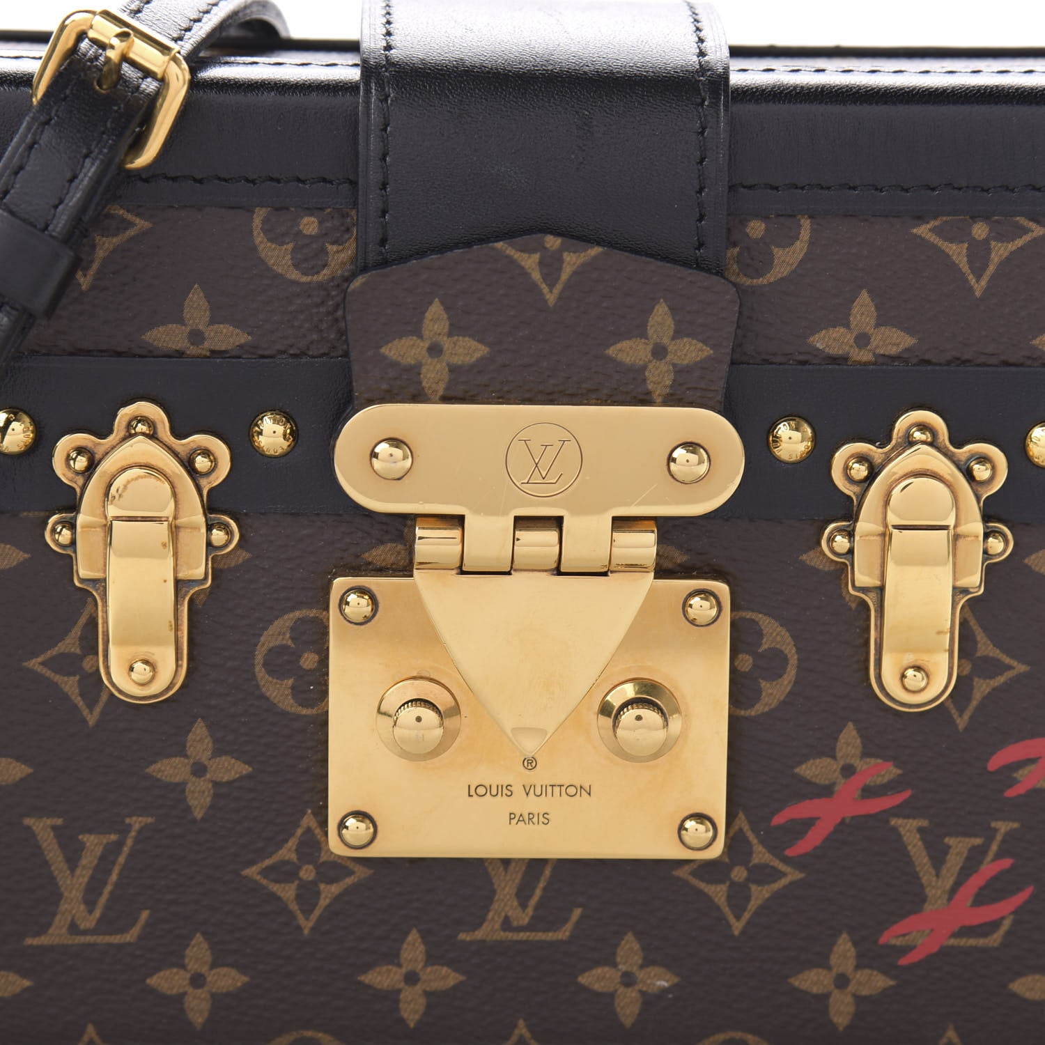 Louis Vuitton Monogram Petite Malle Black 9 of 9