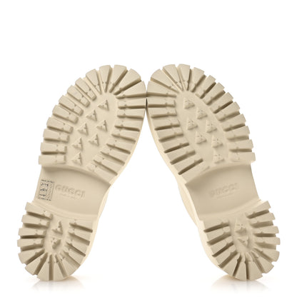 Gucci Rubber Monogram GG Go Through Platform Slide Clogs 39 Mystic White 6 of 9