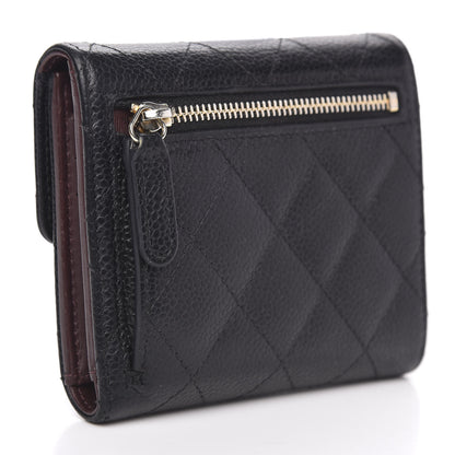 Chanel Caviar Quilted Compact Flap Wallet Black 3 of 11