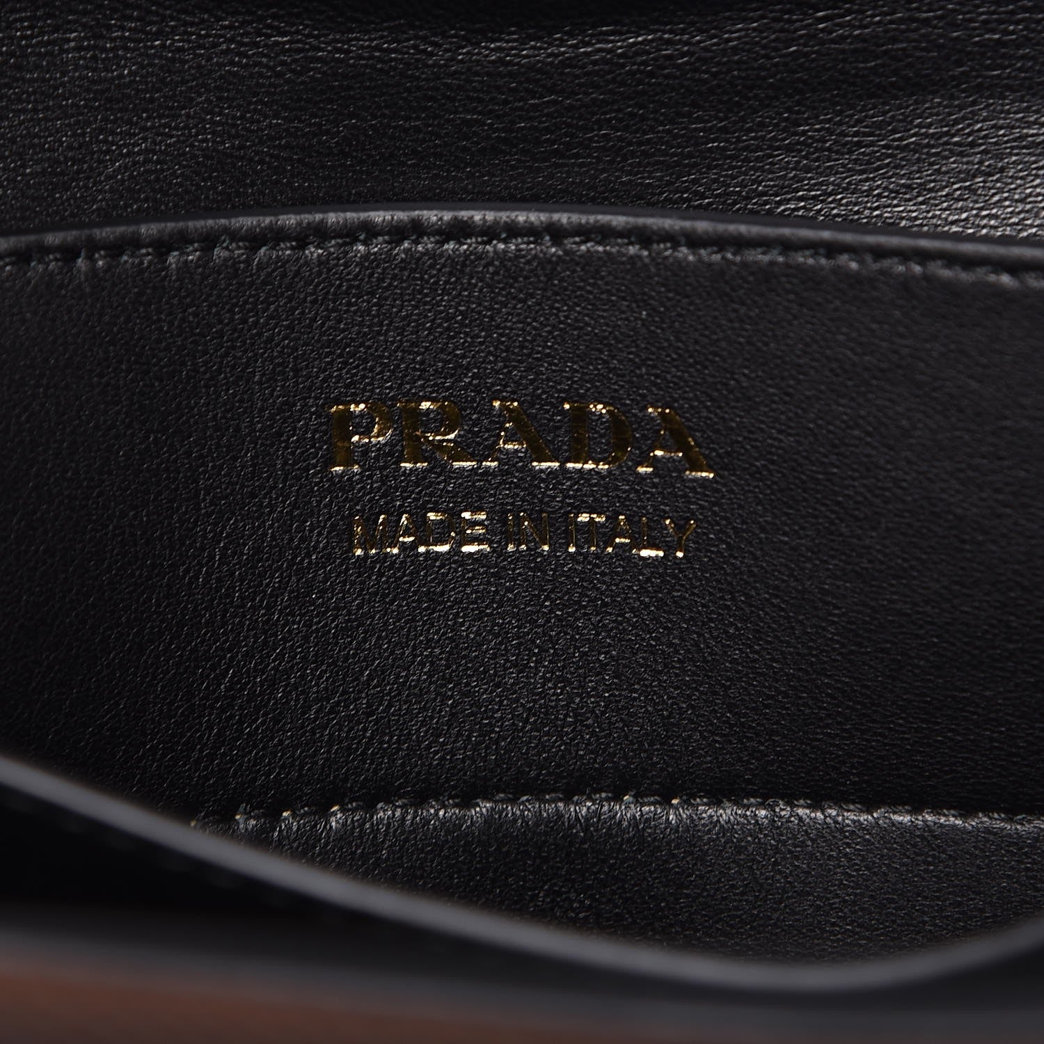 Prada Saffiano Cuir Bi-Color Medium Double Bag Palissandro Black 7 of 9