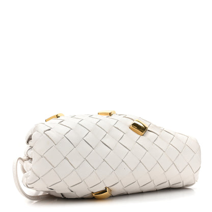 Bottega Veneta Nappa Intrecciato Studded The Mini Pouch Chalk 4 of 10
