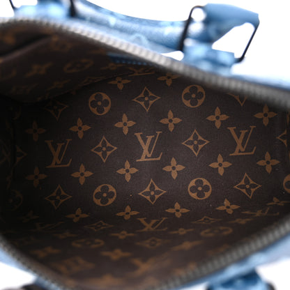Louis Vuitton Monogram Keepall Bandouliere 25 Atlantic Blue 5 of 9