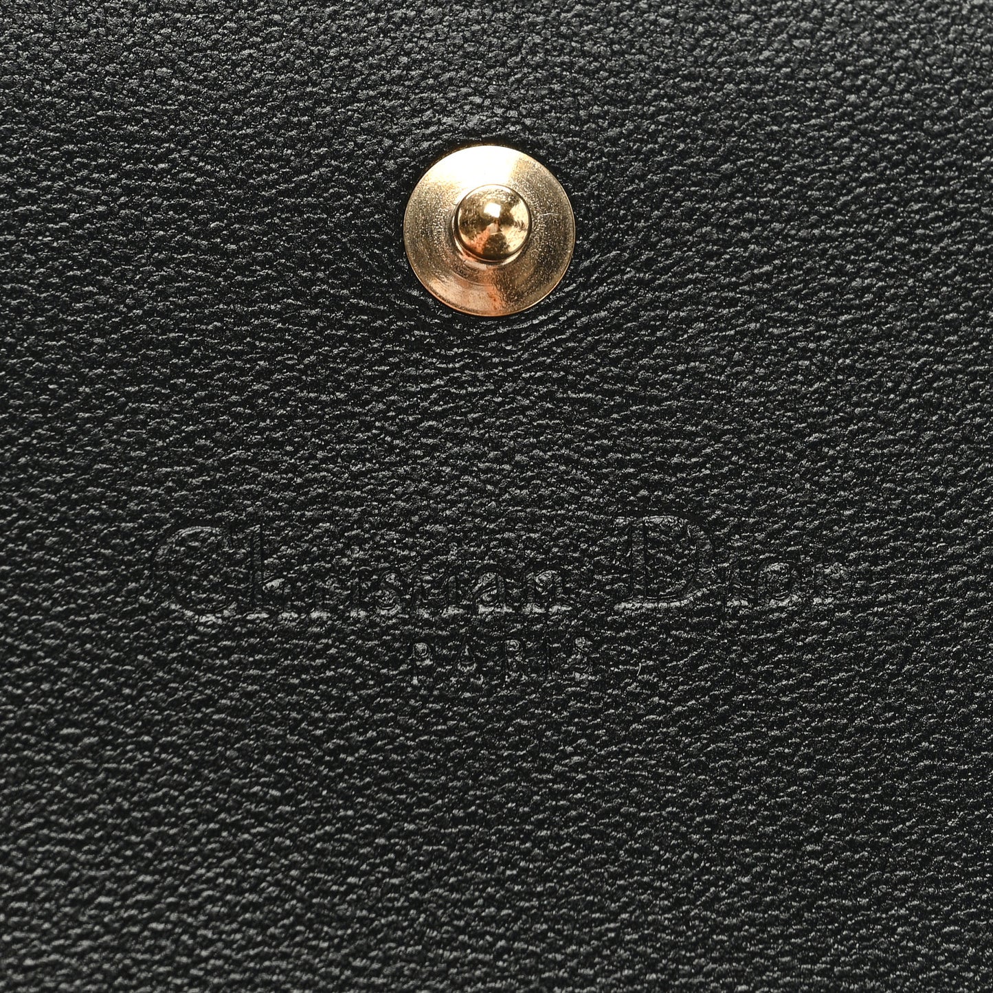 Lambskin Cannage Small Lady Dior Flap Card Holder Black